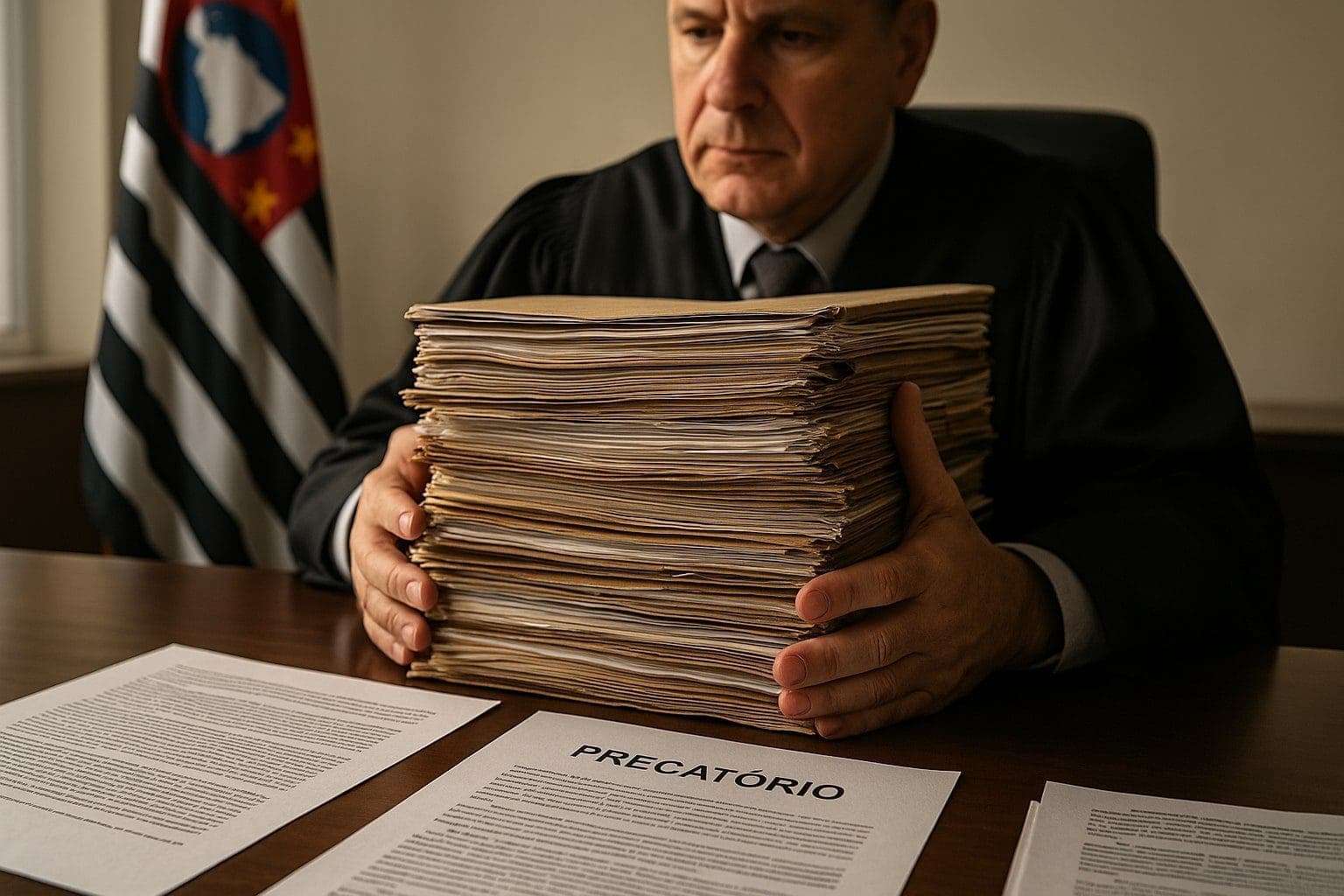 Nova Lei para Precatórios do Governo do Estado de São Paulo: O Que Você Precisa Saber juiz manuseando-precatorios estado de sp
